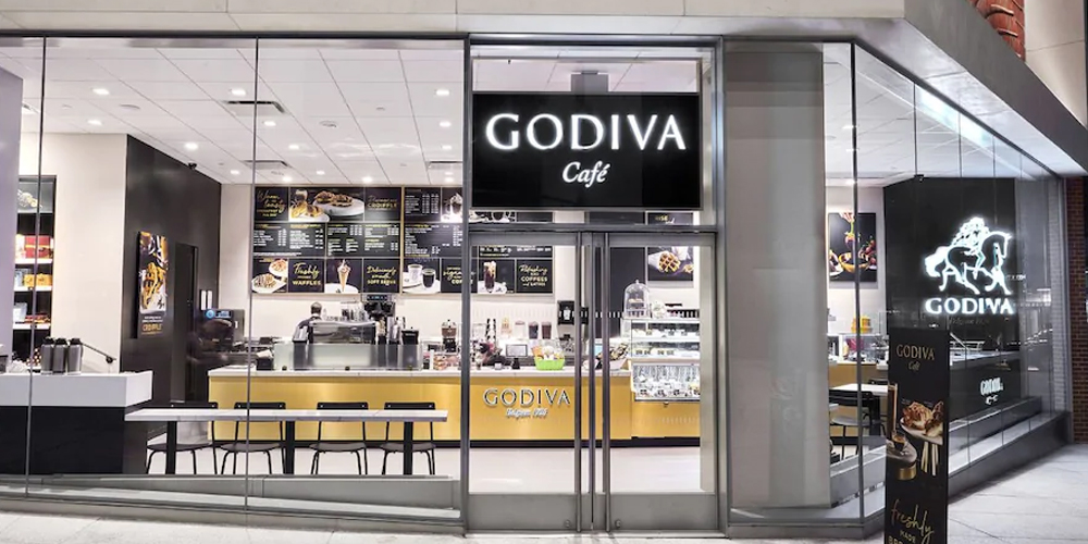 The front of a Godiva Cafe
